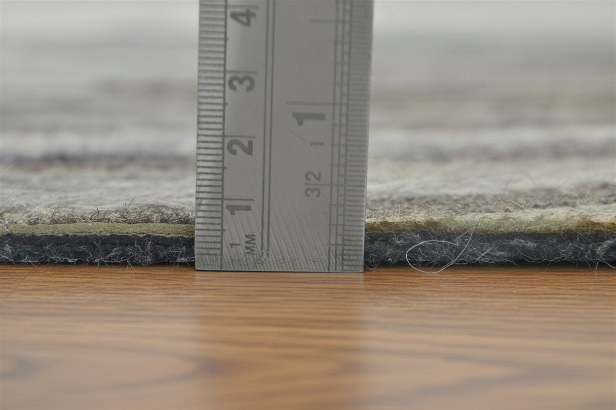 Sunburst Handmade Ivory Leather Rug | Abstract Patchwork Cowhide Area Rug   7864431837333