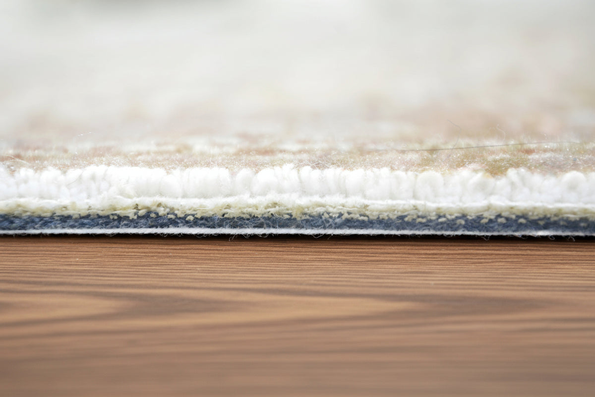 Tamsin Handmade Vintage Persian Beige Area Rug – Modern Neutral Floral Border Rug   9170540986517