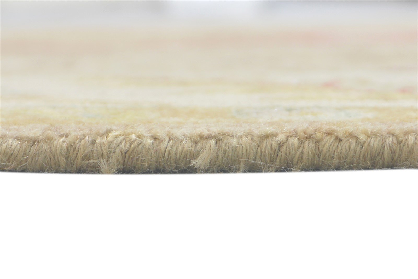 Teddie Beige Wool Rug 6' X 9' Persian Hand Knotted Kashan Oriental   7860701560981