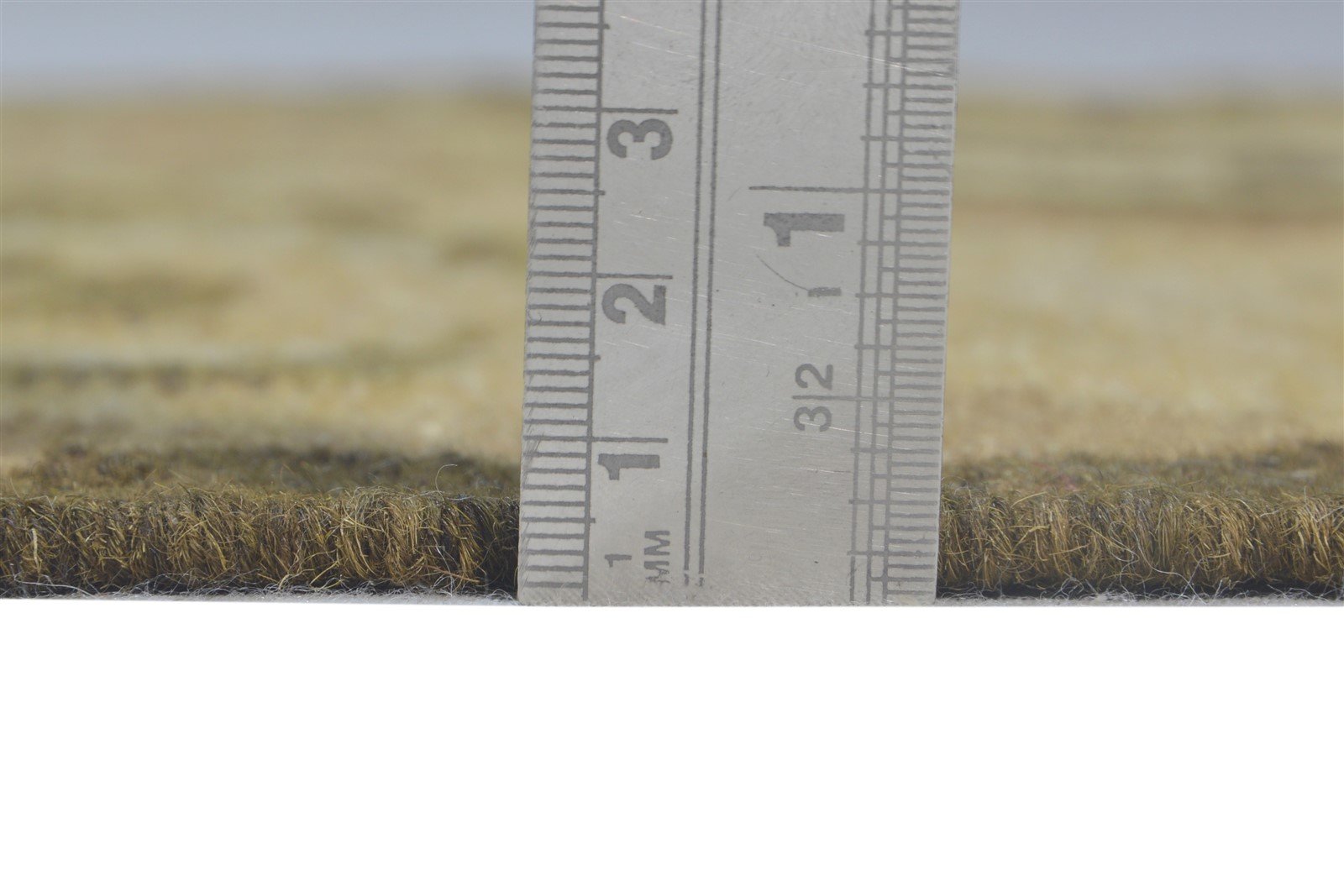 Trudey Dhurrie Sage Wool Rug 2'6 X 3' Persian Southwestern Triangles   7865195757717