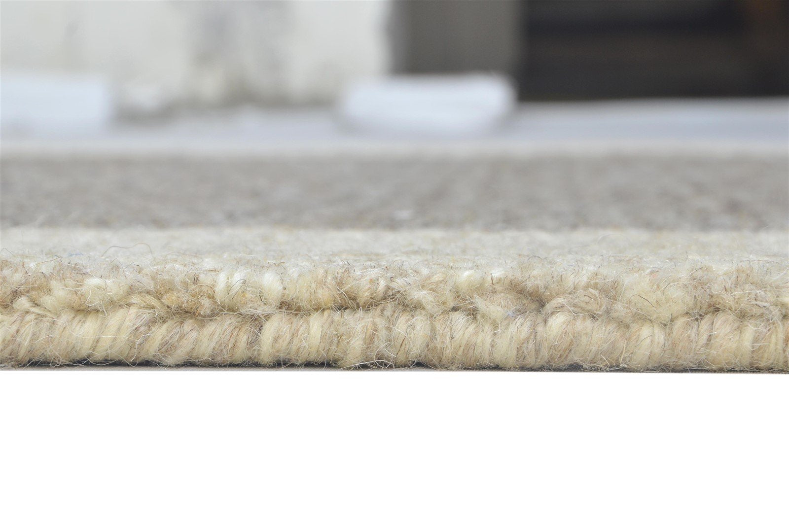 Tufted Brown Rug 3X5 Modern Hand Tufted Scandinavian Bordered Room Size Carpet   7864491147413