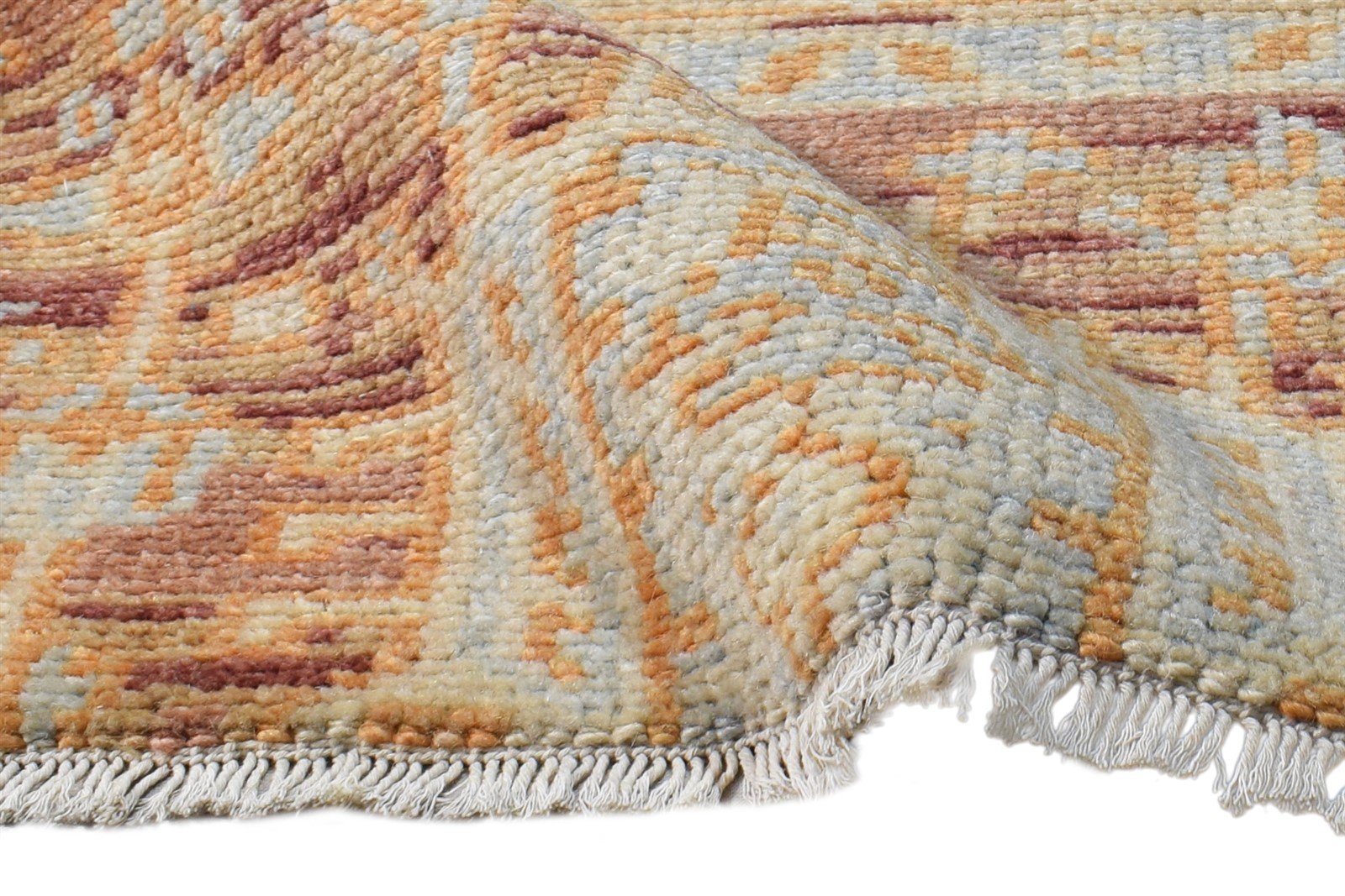 Valma Wool Rust Rug 2' X 2' Persian Hand Knotted Kazak Oriental   7865152209045