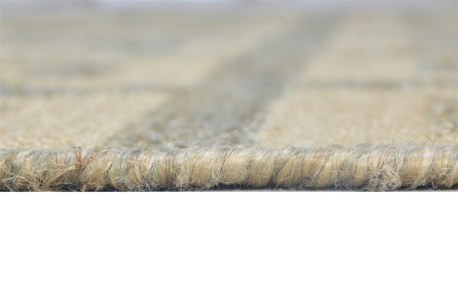 Vere Cream Jute Rug 6' X 8' Modern Hand Woven Moroccan Geometric   7864792350869