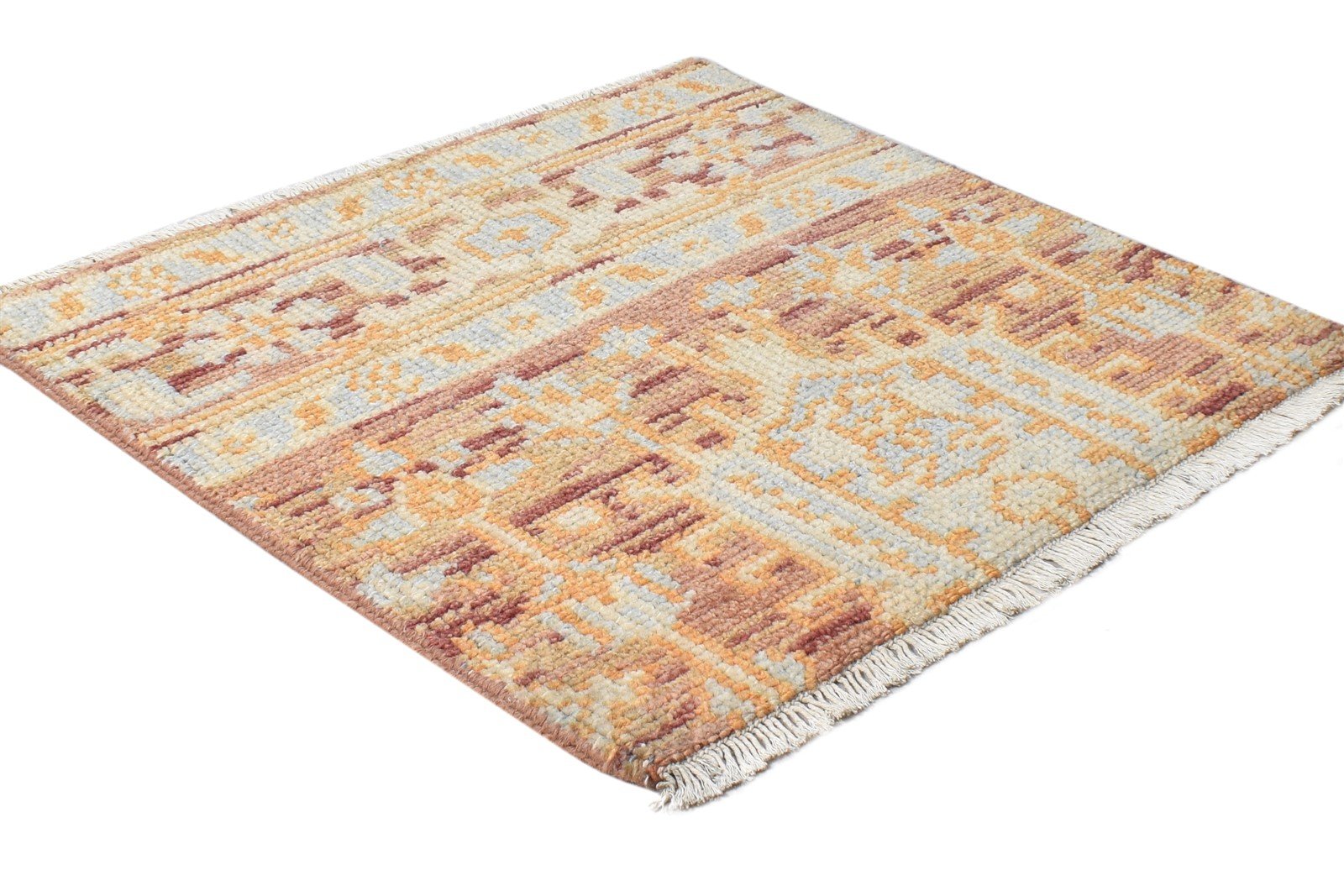 Vivyan 2' X 2' Rug Wool Rust Persian Hand Knotted Kazak Oriental   7865157714069