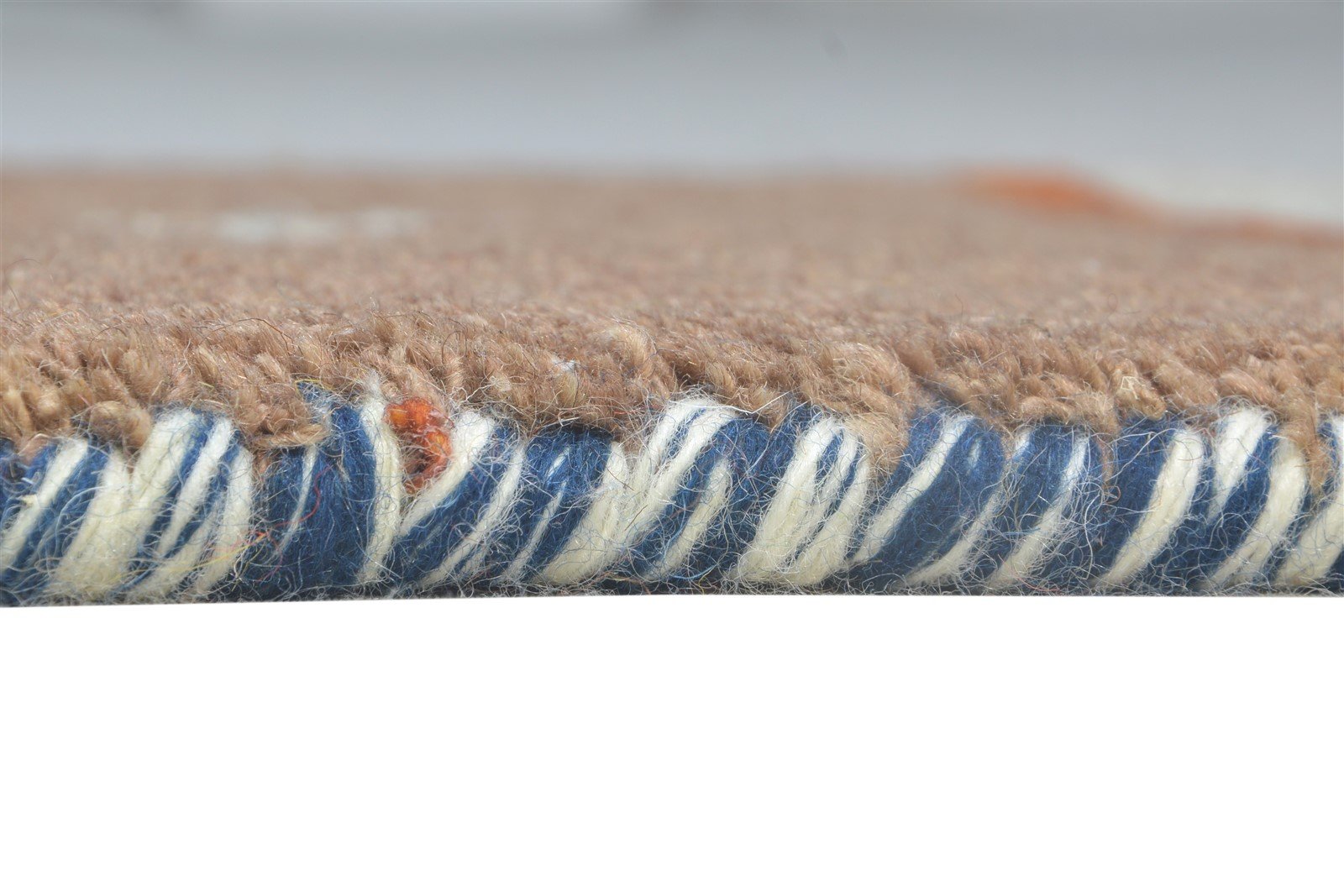 Wendy Taupe Wool Rug 1' X 2' Southwestern Hand Knotted American Tribal   7865060491413