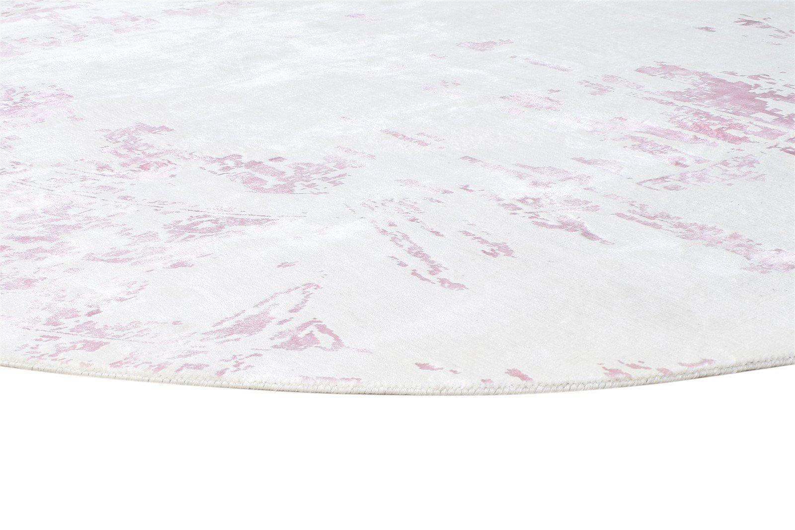 White Silk Rug 9' X 9' Modern Handloom French Abstract Large Carpet   7864935678101