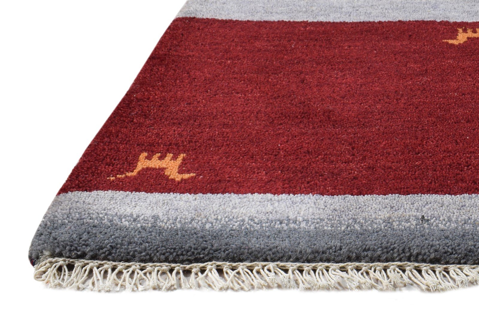 Wine Wool Rug 2' X 2' Persian Hand Knotted Southwestern Tribal Small Carpet   7865183928469
