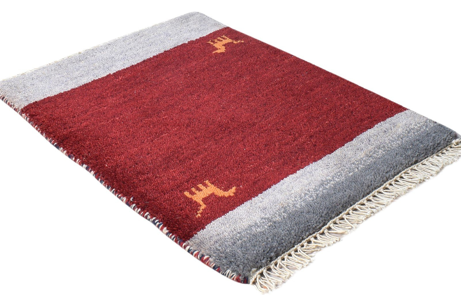 Wine Wool Rug 2' X 2' Persian Hand Knotted Southwestern Tribal Small Carpet   7865183928469