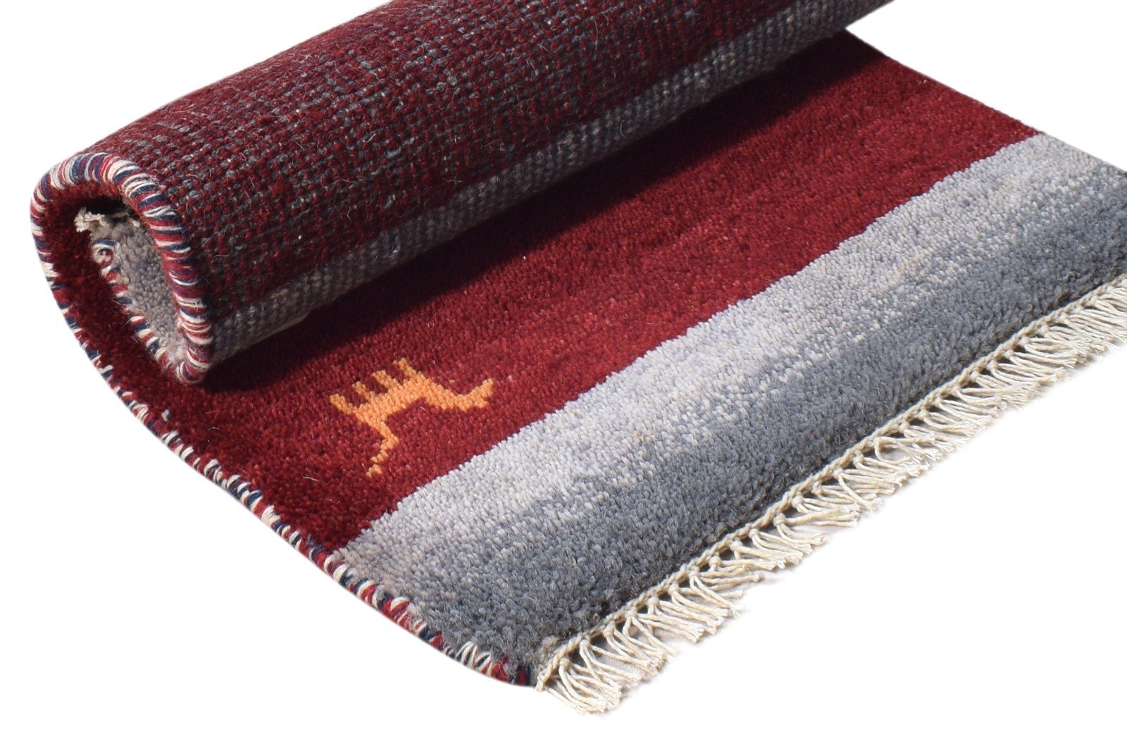 Wine Wool Rug 2' X 2' Persian Hand Knotted Southwestern Tribal Small Carpet   7865183928469