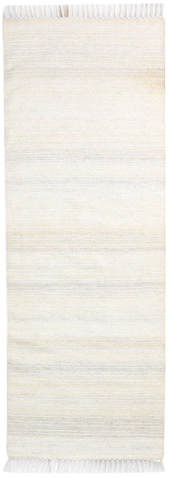 Wool Beige Rug 2'6 X 4' Modern Dhurrie Scandinavian Solid Small Carpet   7864669831317