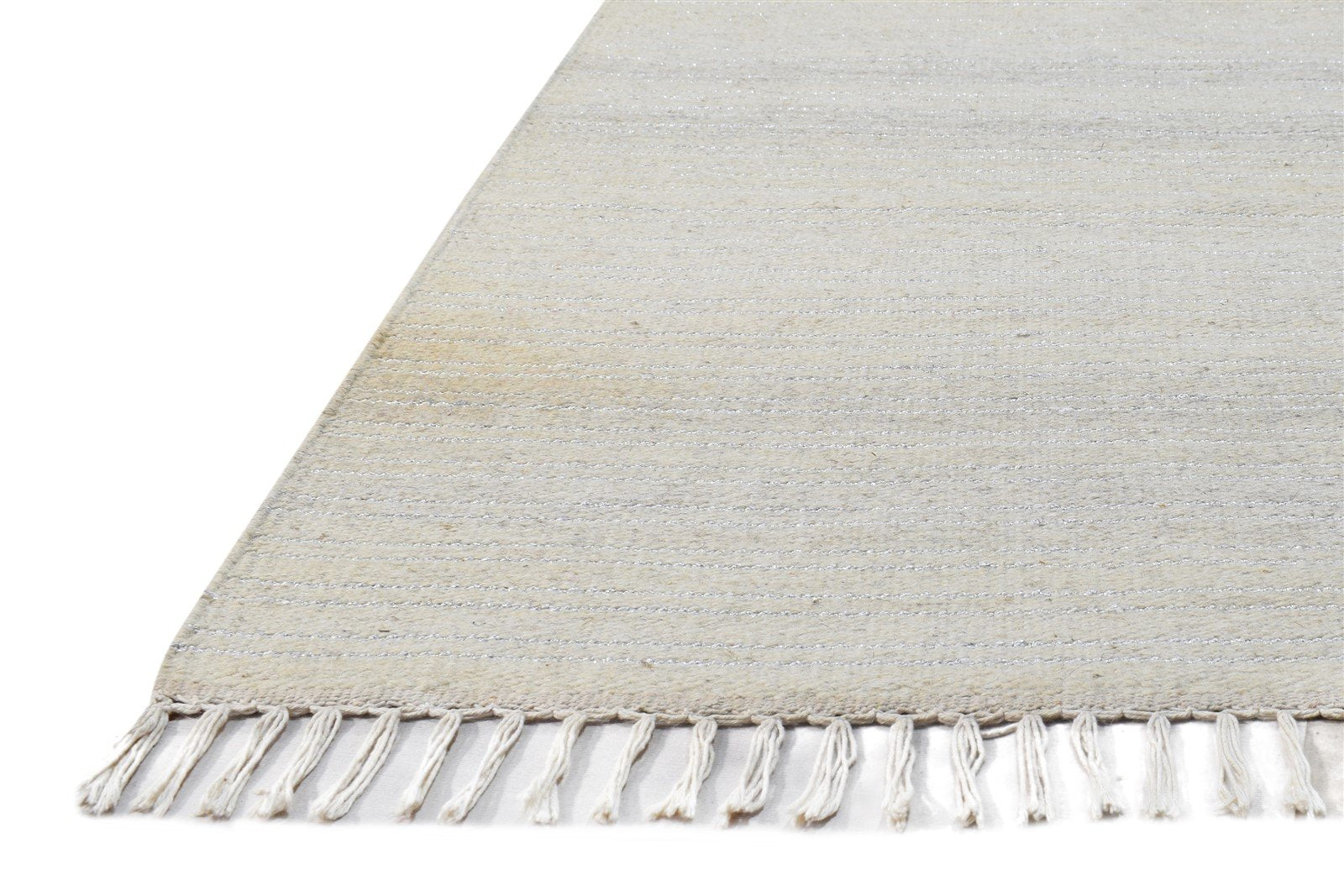 Wool Beige Rug 2'6 X 4' Modern Dhurrie Scandinavian Solid Small Carpet   7864669831317