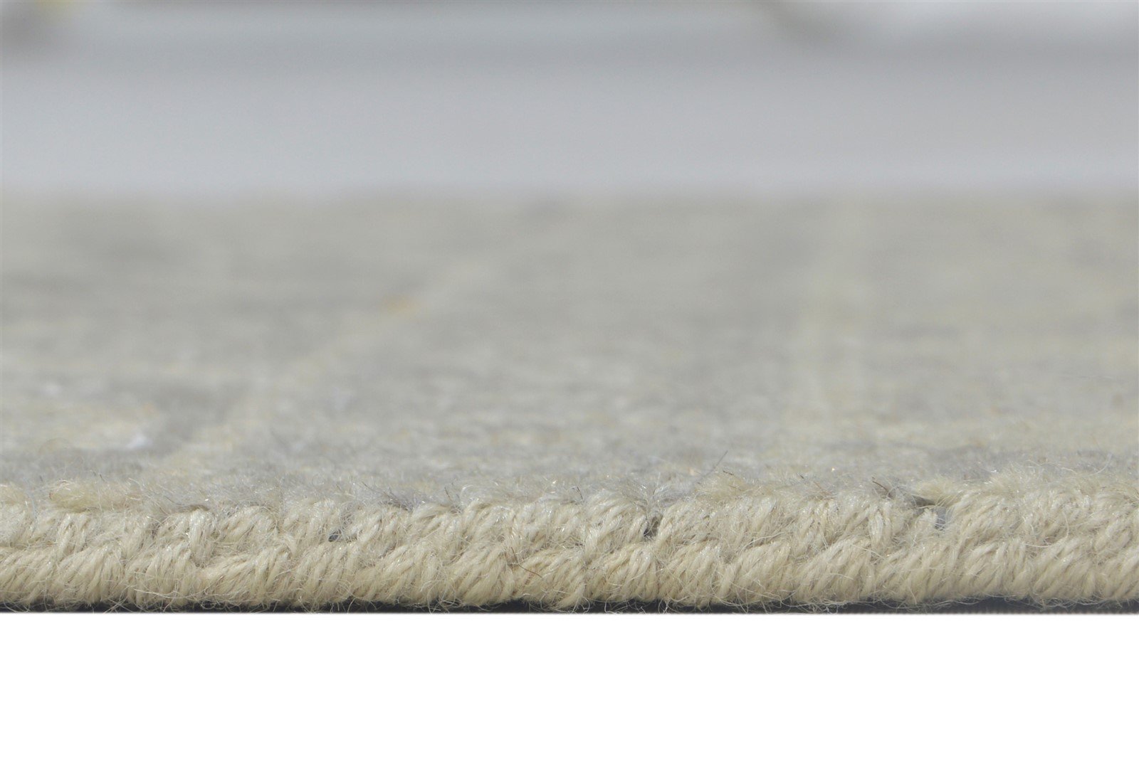Wool Beige Rug 2' X 2' Modern Hand Knotted Bokhara Trellis Small Carpet   7864118608021