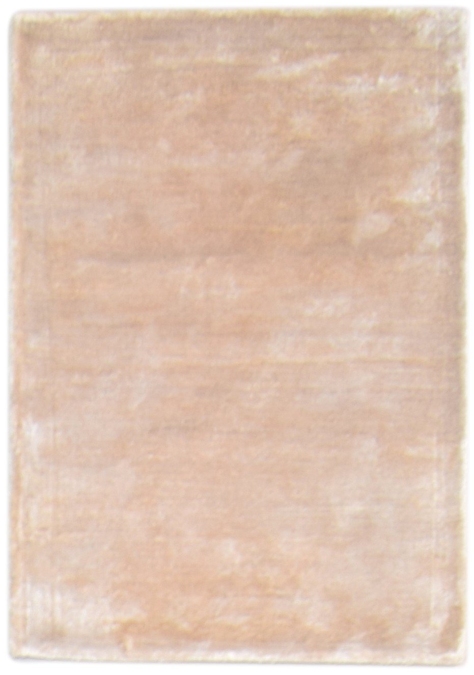 Wool Beige Rug 2' X 3' Modern Hand Tufted Scandinavian Solid Small Carpet   7864138399893