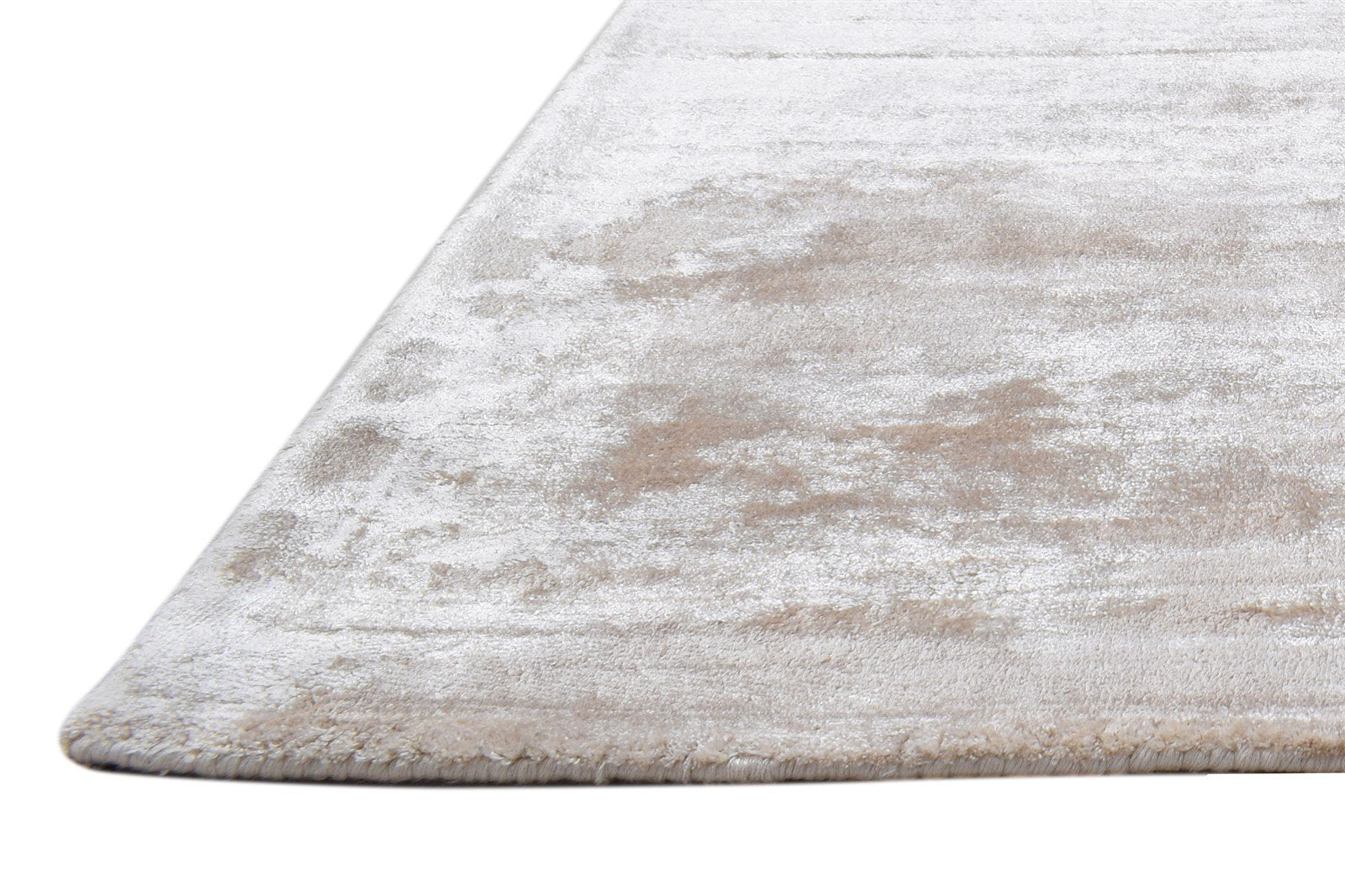 Wool Beige Rug 2' X 3' Modern Hand Tufted Scandinavian Solid Small Carpet   7864138399893