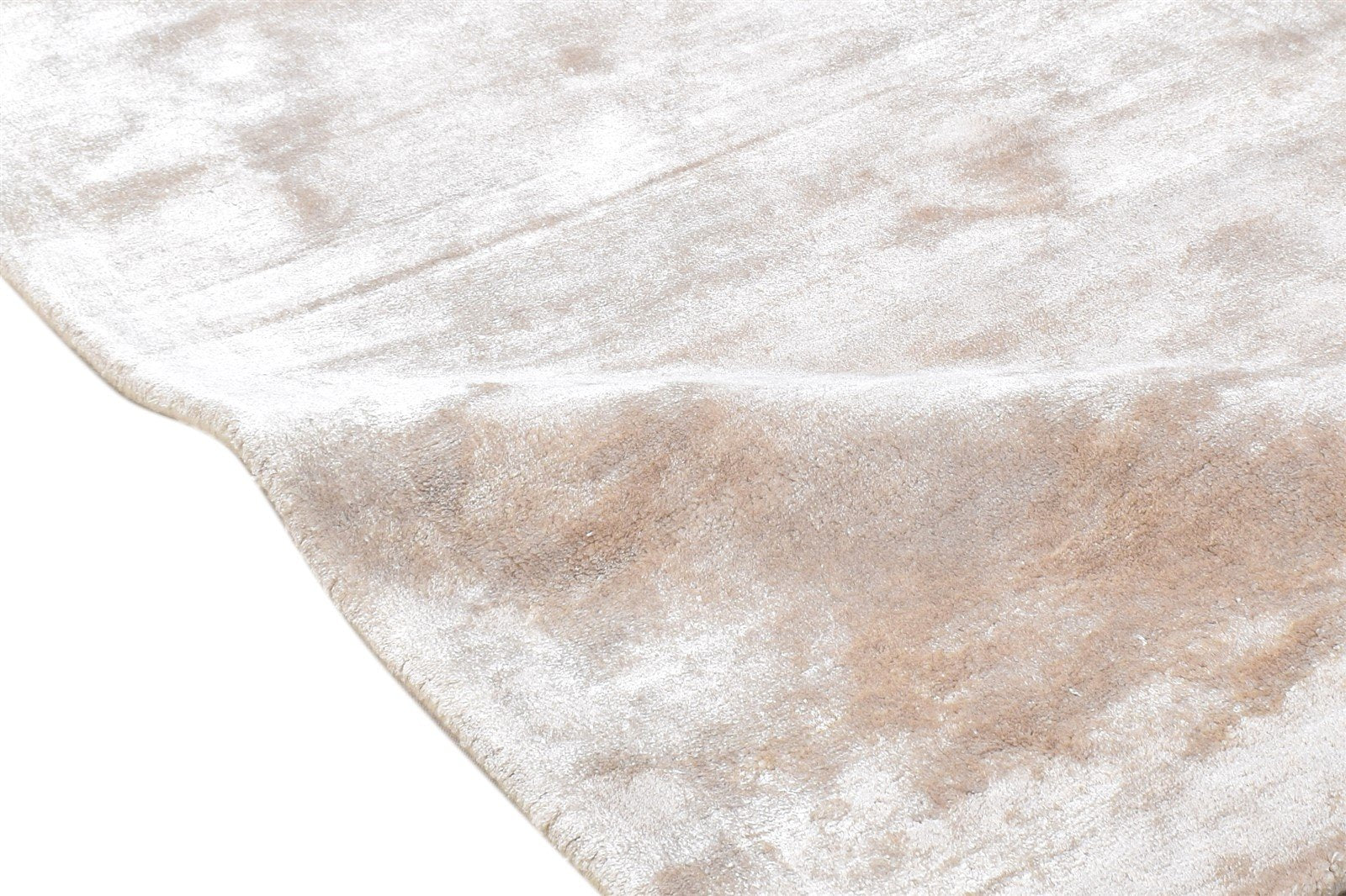 Wool Beige Rug 2' X 3' Modern Hand Tufted Scandinavian Solid Small Carpet   7864138399893