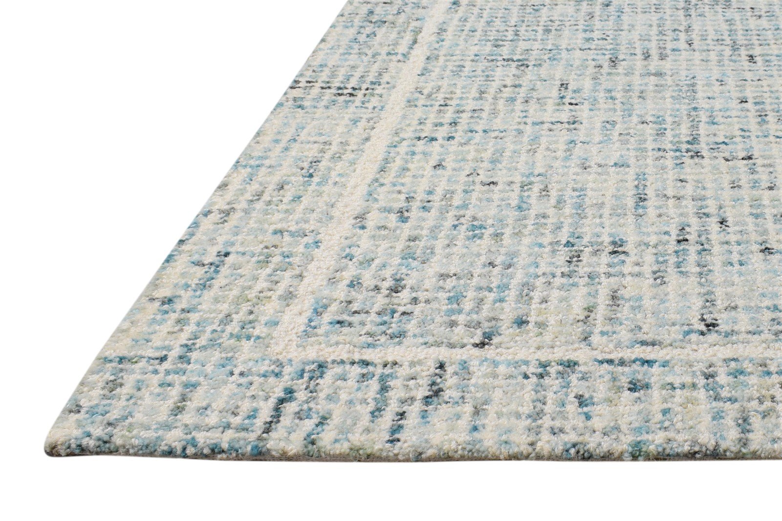 Wool Beige Rug 3' X 4' Modern Hand Tufted American Solid Small Carpet   7865179537557