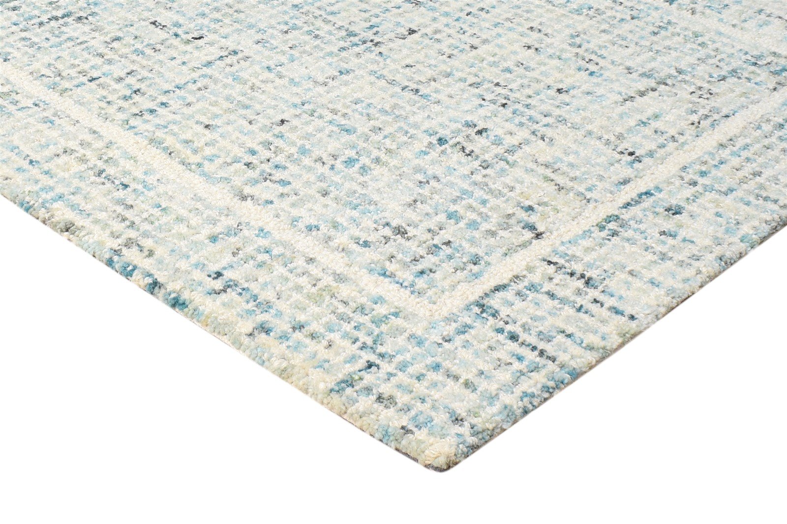 Wool Beige Rug 3' X 4' Modern Hand Tufted American Solid Small Carpet   7865179537557