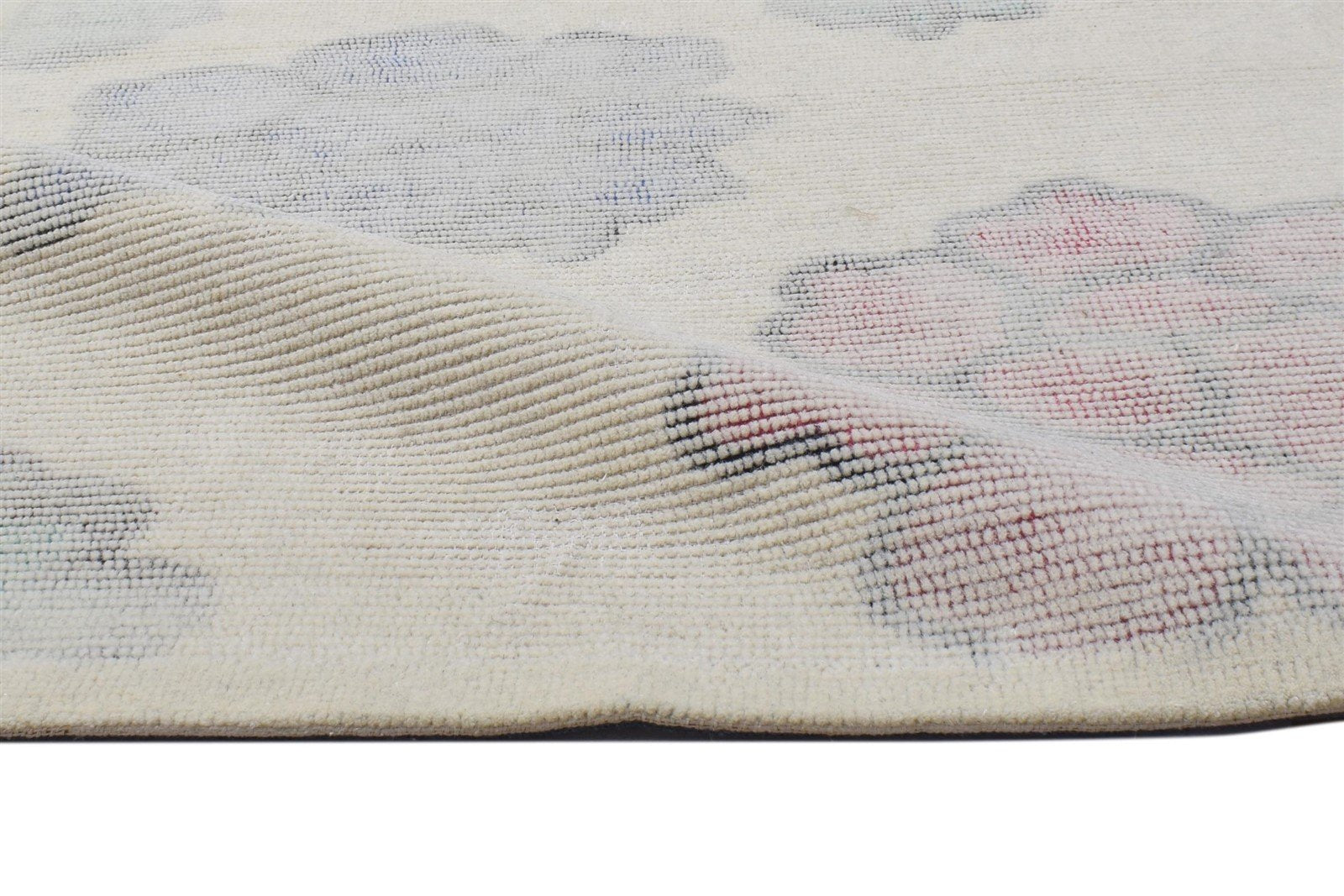 Wool Beige Rug 3' X 5' Modern Hand Tufted French Floral Room Size Carpet   7864143085717