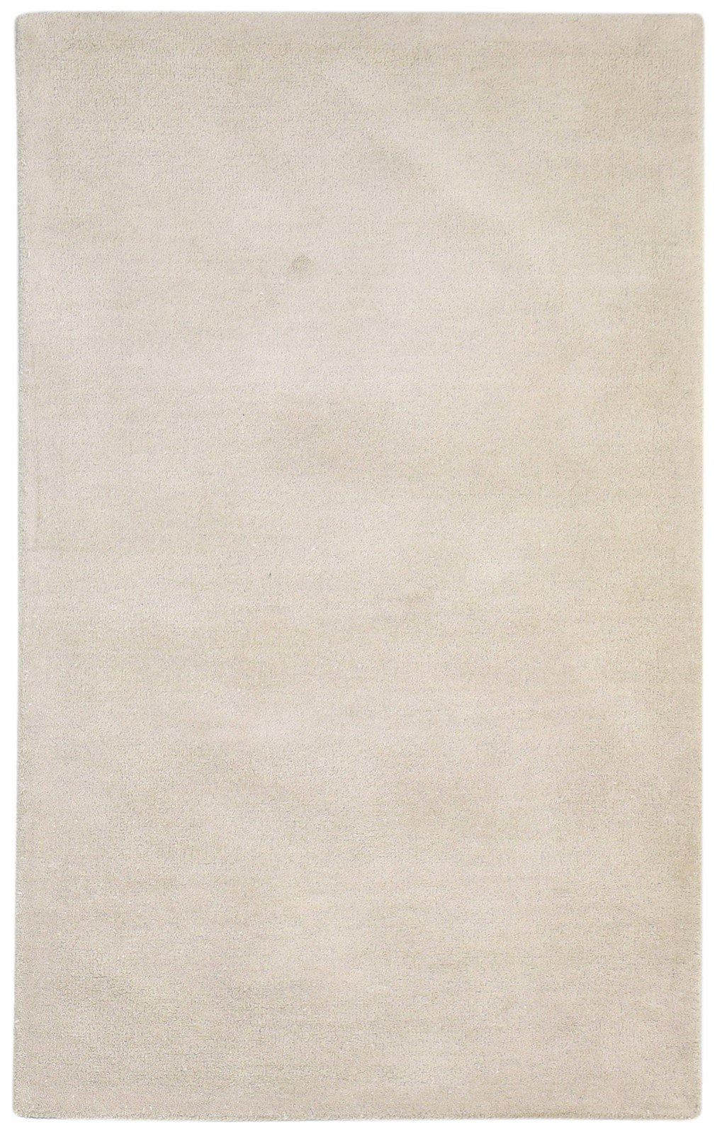 Wool Beige Rug 3' X 5' Modern Hand Tufted Scandinavian Solid Room Size Carpet   7864311382165