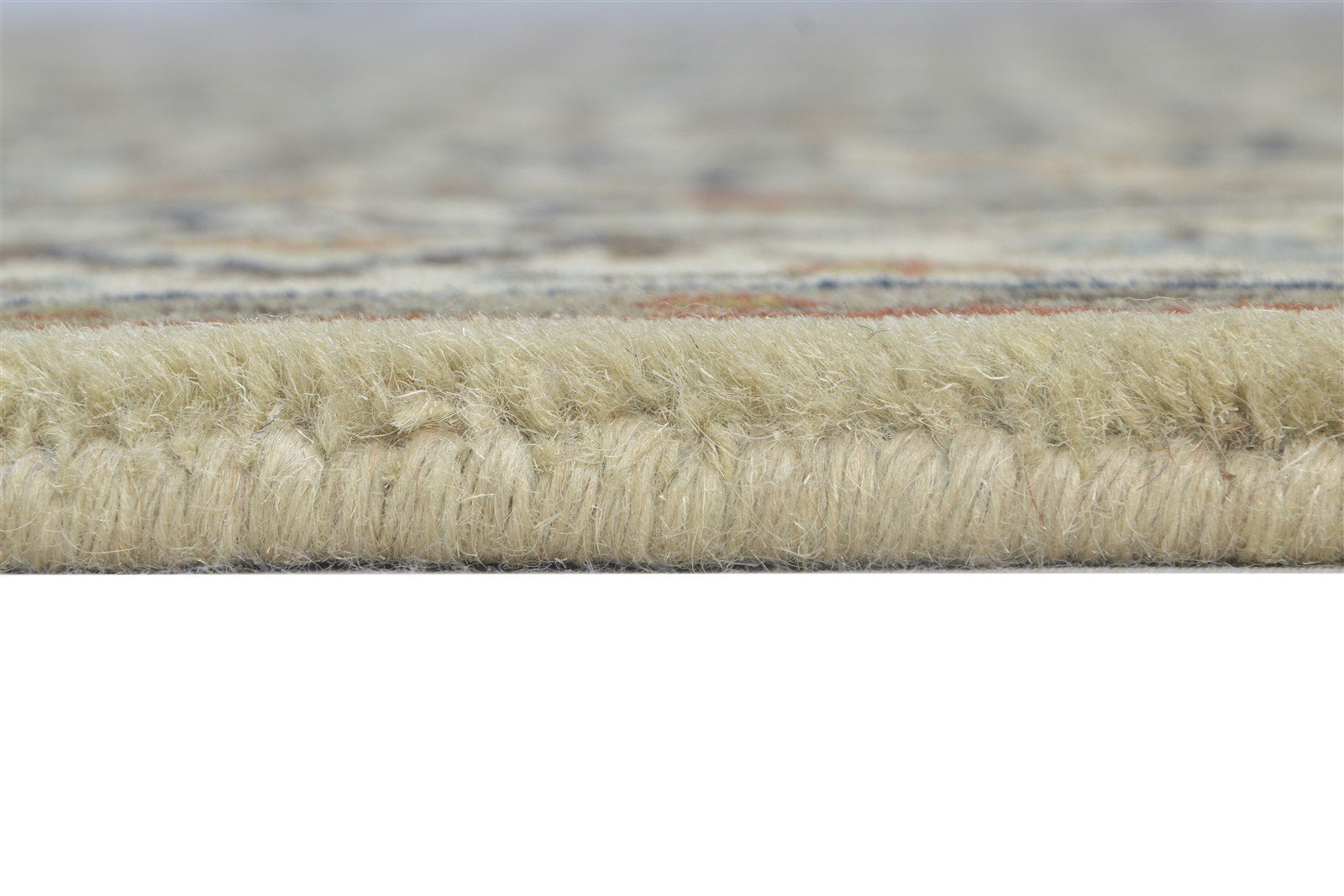 Wool Beige Rug 4' X 6' Persian Hand Knotted Kashan Oriental Room Size Carpet   7864995610773