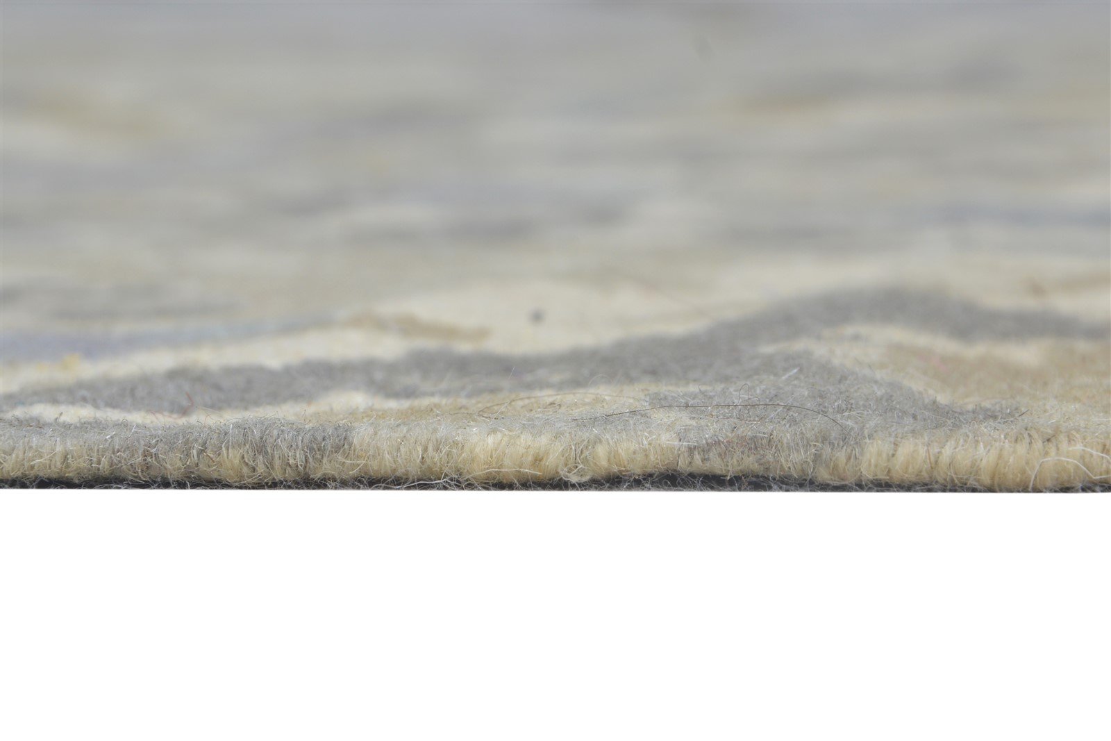Wool Beige Rug 5' X 8' Modern Dhurrie American Abstract Room Size Carpet   7865170329749