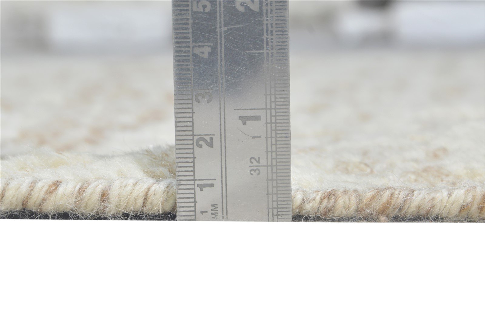 Wool Beige Rug 5' X 8' Modern Hand Knotted Scandinavian Solid Room Size Carpet   7864570085525