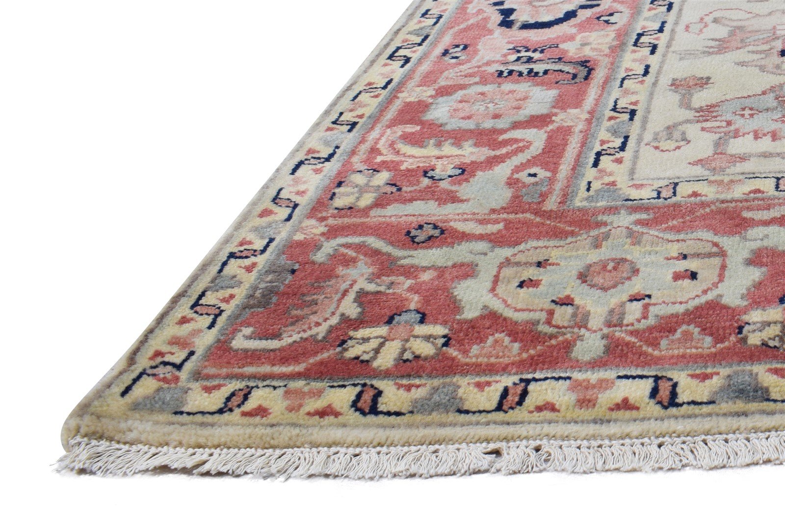 Wool Beige Rug 6' X 9' Persian Hand Knotted Oushak Oriental Room Size Carpet   7864999149717