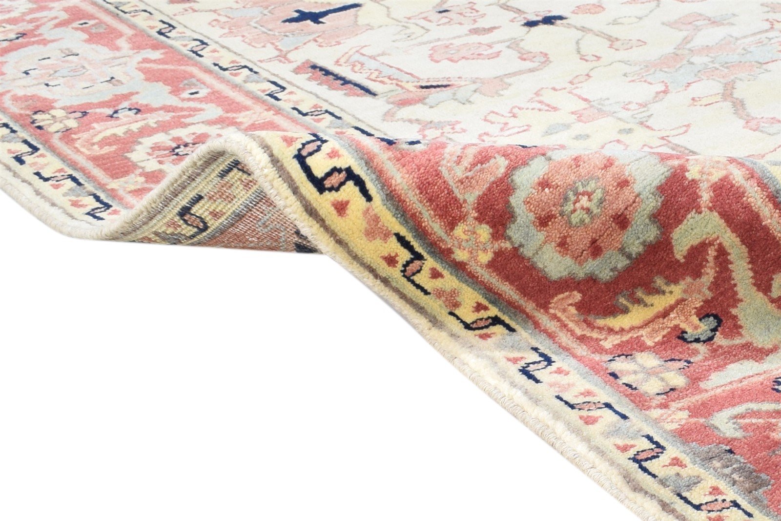 Wool Beige Rug 6' X 9' Persian Hand Knotted Oushak Oriental Room Size Carpet   7864999149717