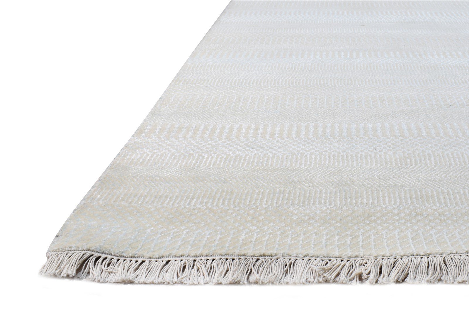 Wool Beige Rug 8' X 10' Modern Hand Knotted Agra Grass Trellis Large Carpet   7865147883669