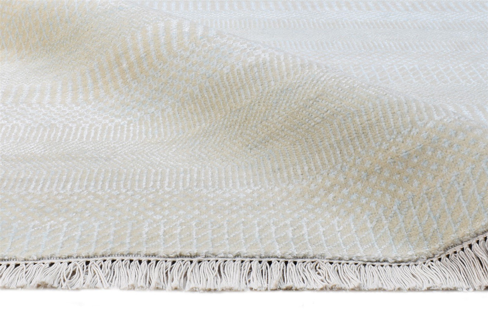 Wool Beige Rug 8' X 10' Modern Hand Knotted Agra Grass Trellis Large Carpet   7865147883669