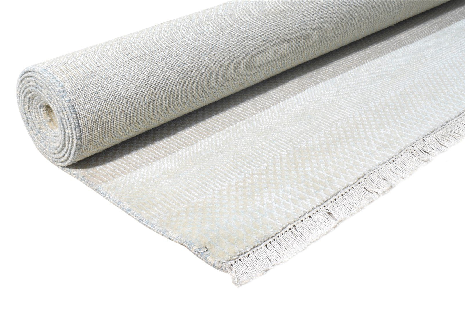 Wool Beige Rug 8' X 10' Modern Hand Knotted Agra Grass Trellis Large Carpet   7865147883669