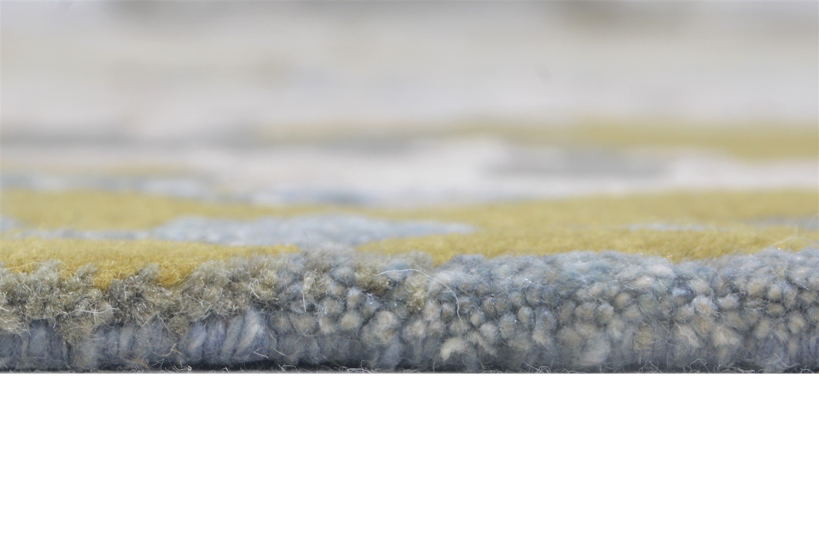 Wool Beige Rug 8' X 10' Modern Hand Knotted Indian Abstract Large Carpet   7864400773269