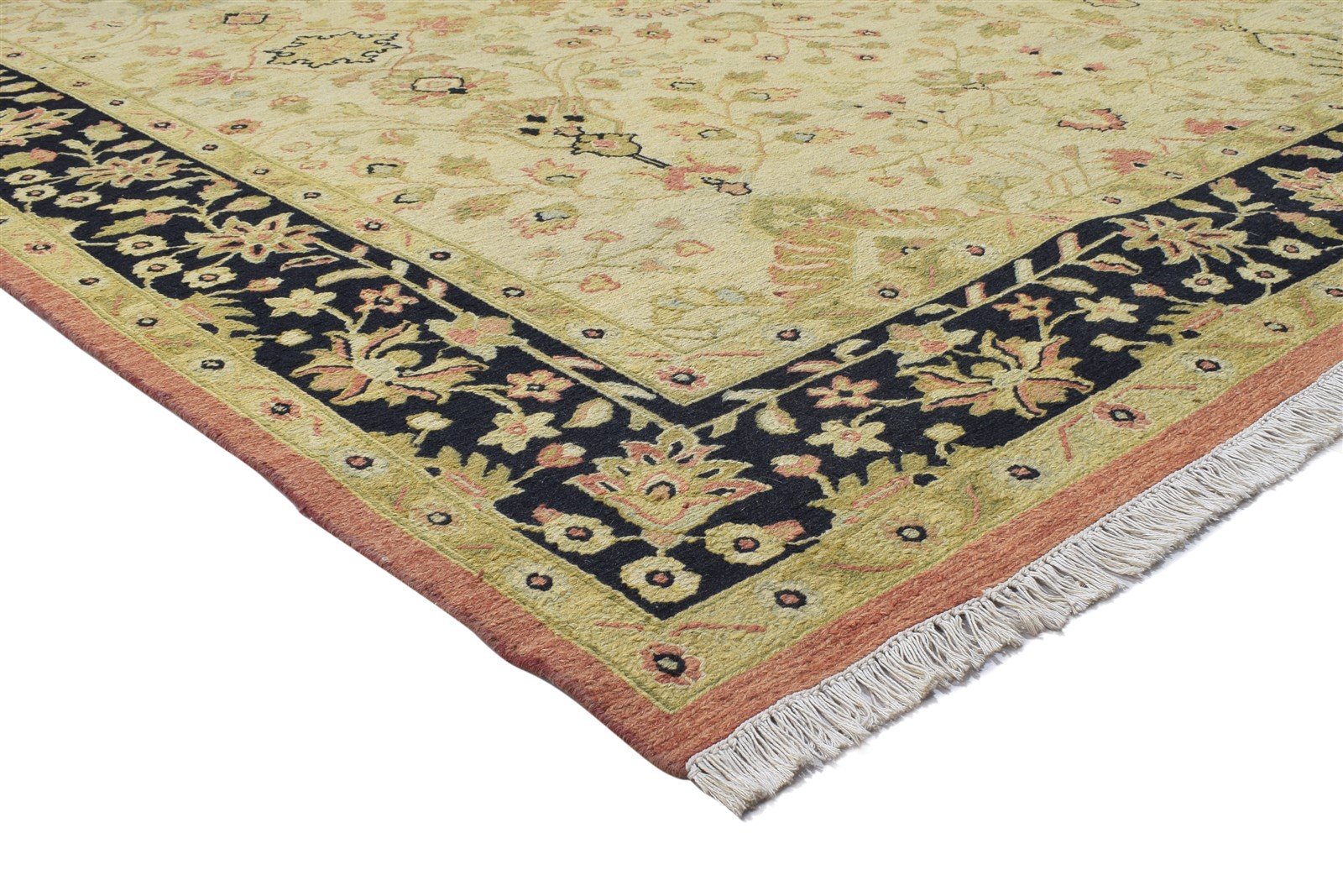 Wool Beige Rug 8' X 10' Persian Hand Knotted Kashan Oriental Large Carpet   7864102682773