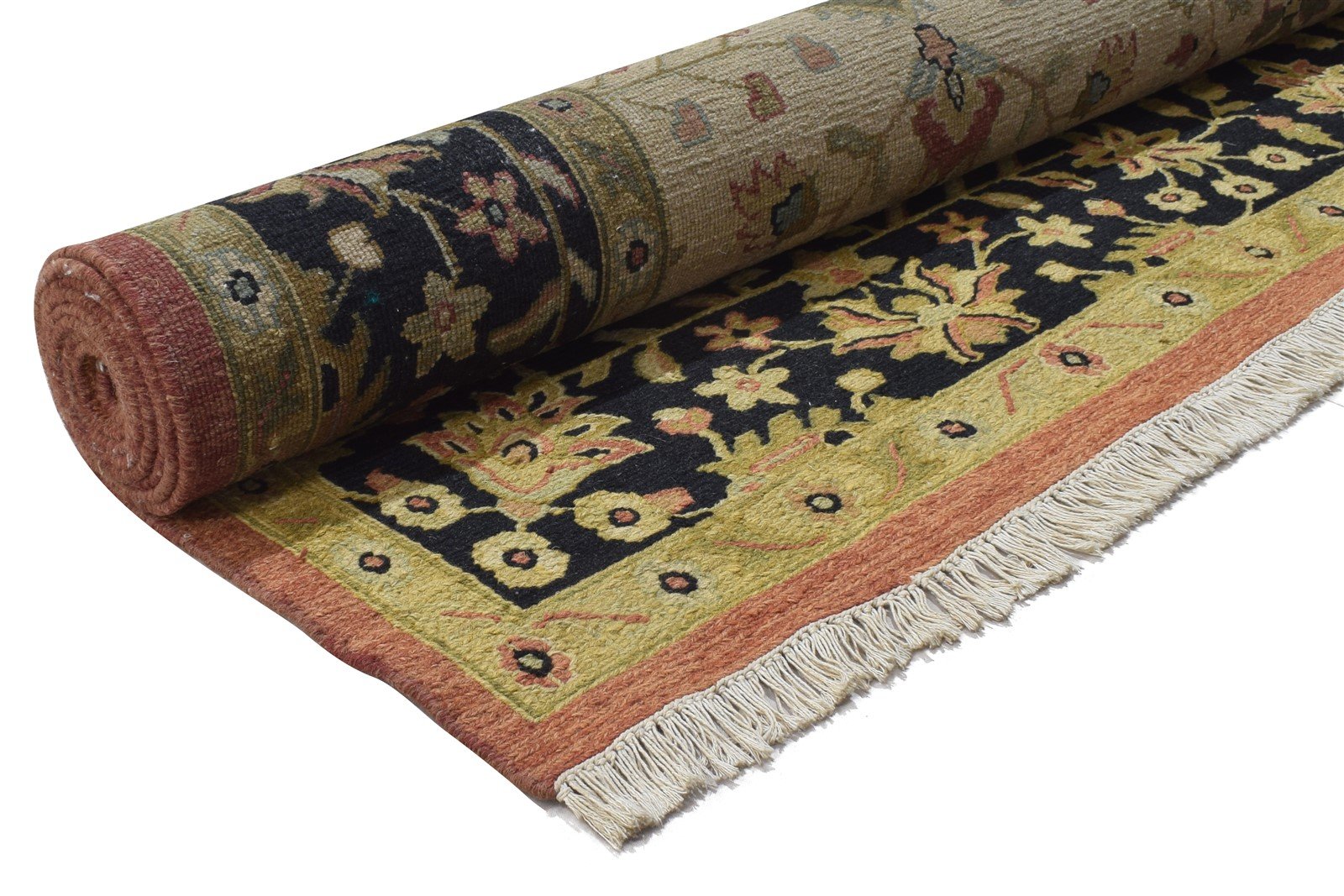 Wool Beige Rug 8' X 10' Persian Hand Knotted Kashan Oriental Large Carpet   7864102682773
