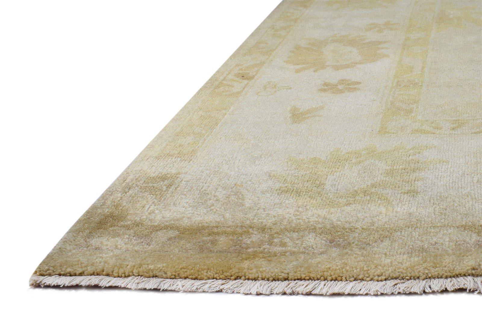 Wool Beige Rug 8' X 10' Persian Hand Knotted Oushak Oriental Large Carpet   7864949375125