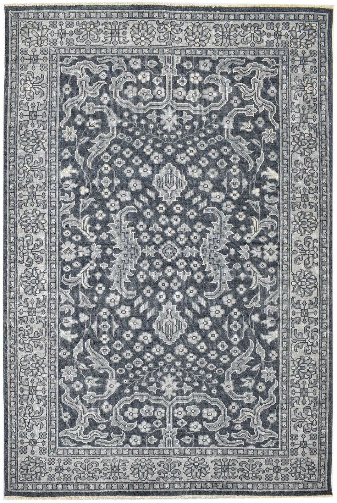 Wool Black Rug 6' X 9' Persian Hand Knotted Kazak Oriental Room Size Carpet   7860676526229