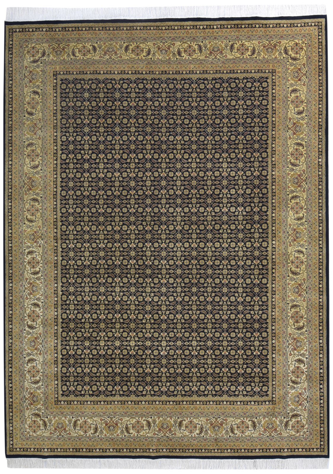 Wool Black Rug 9' X 12' Persian Hand Knotted Bijar Oriental Extra Large Carpet   7864653971605
