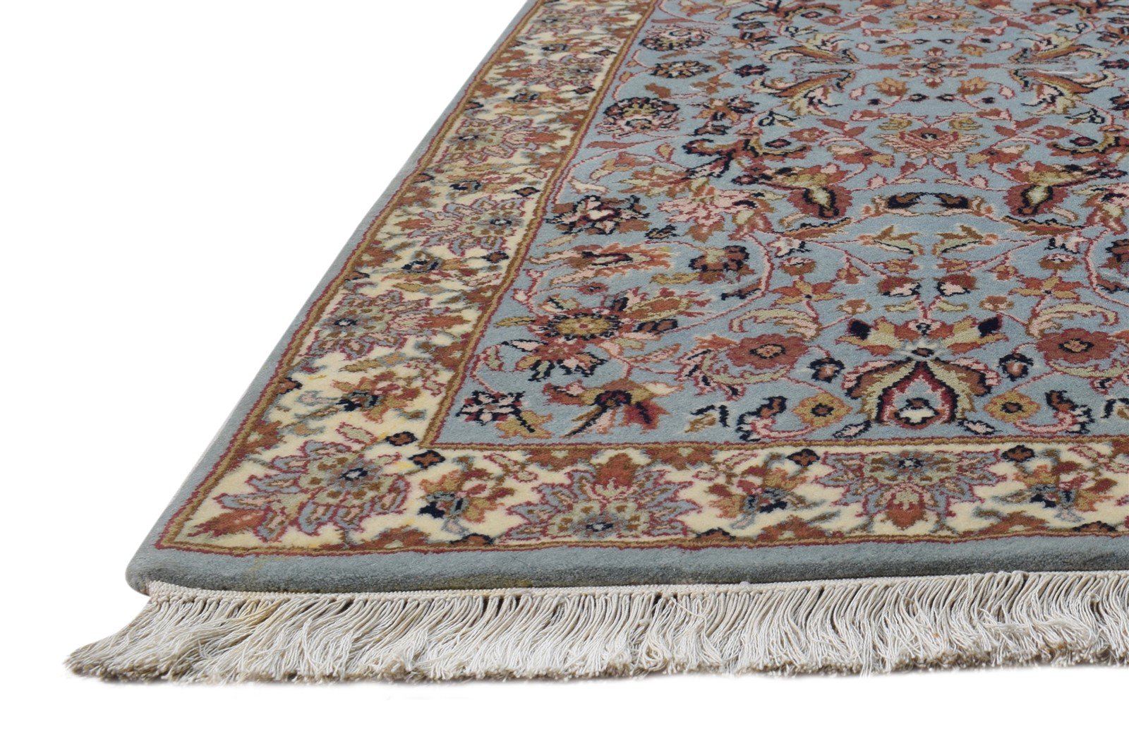 Wool Blue Rug 2'6 X 5' Persian Hand Knotted Kashan Oriental Small Carpet   7864668192917
