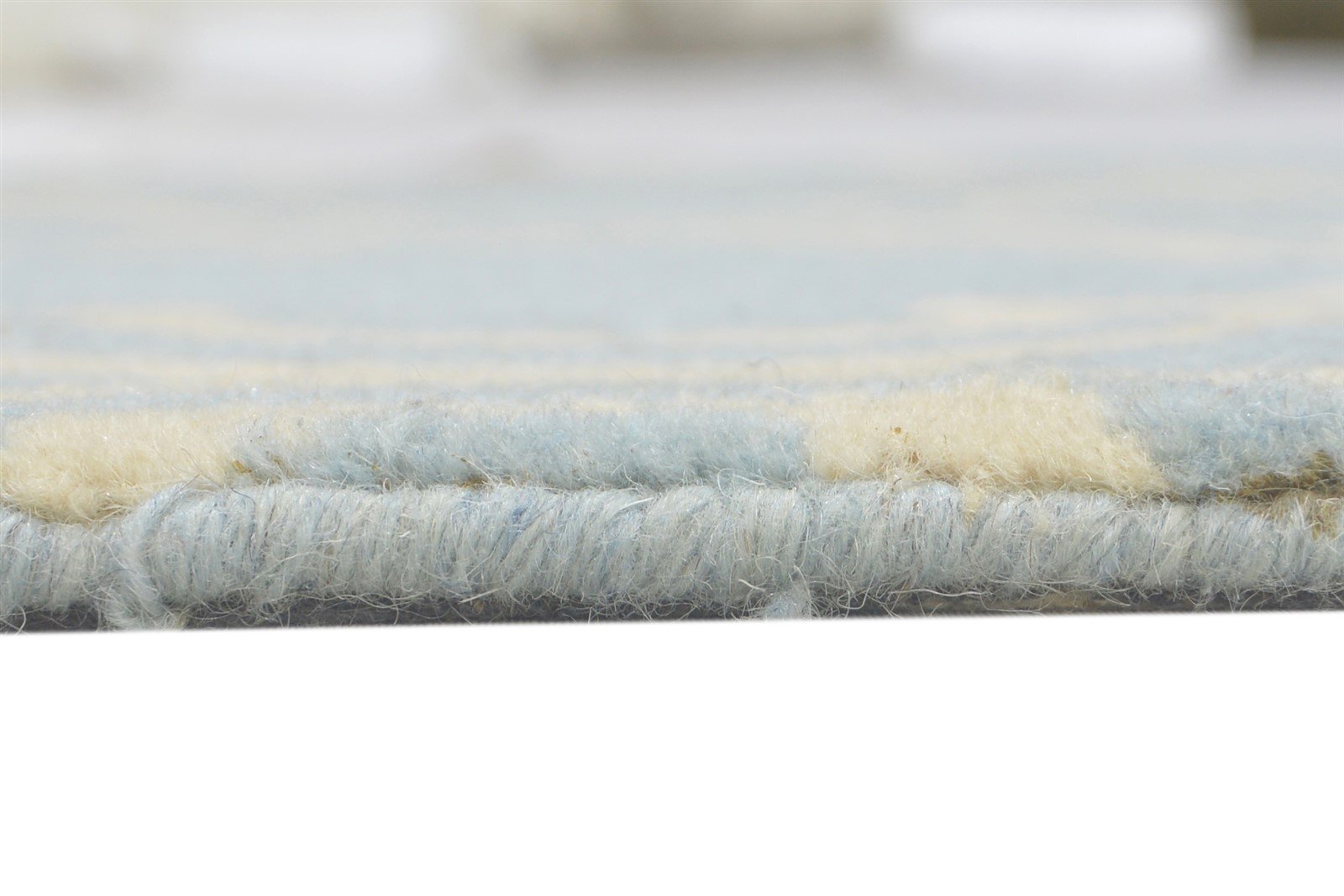 Wool Blue Rug 2' X 2' Modern Hand Tufted Moroccan Trellis 2'2"X2'2" Carpet   7860696514709