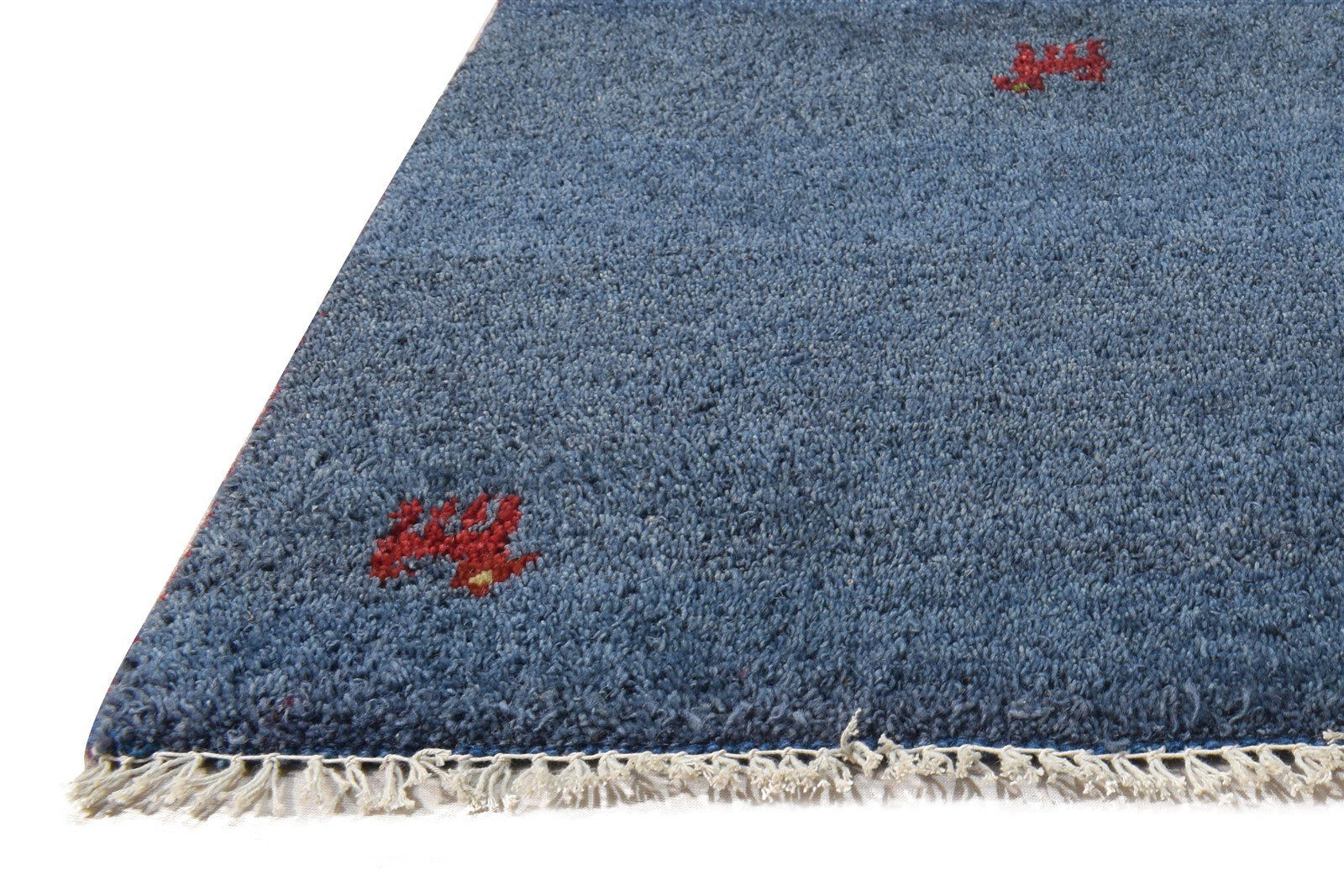 Wool Blue Rug 2' X 3' Southwestern Hand Knotted American Tribal Small Carpet   7865052364949