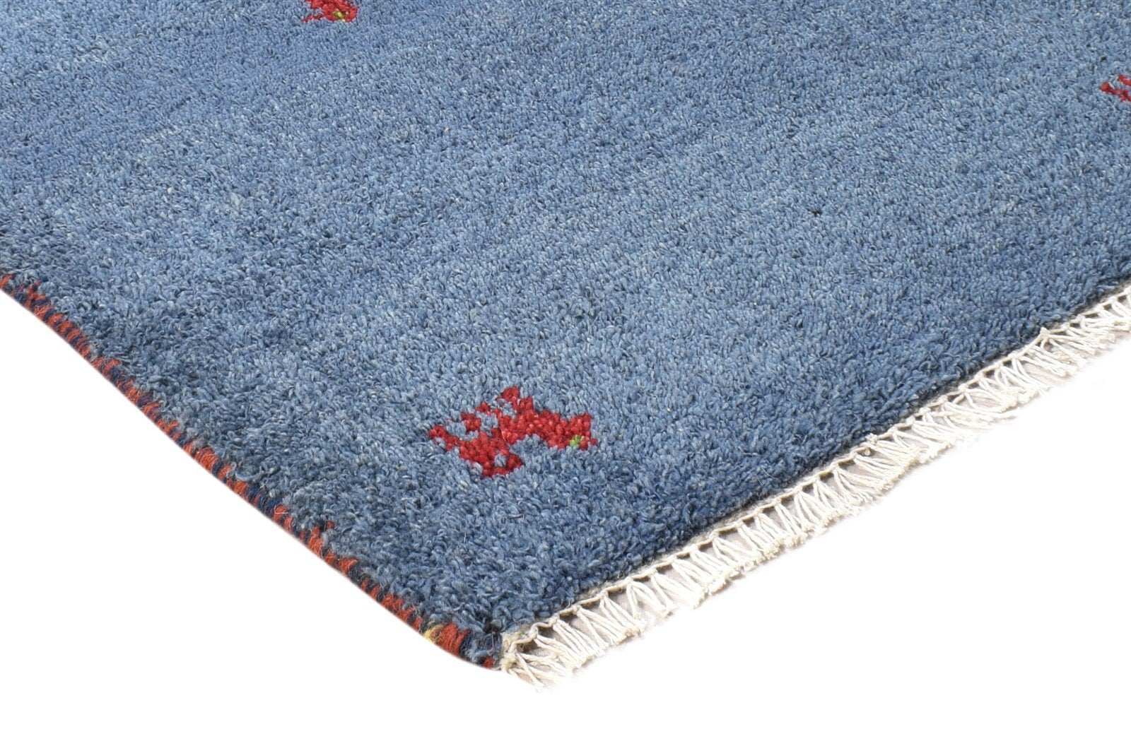 Wool Blue Rug 2' X 3' Southwestern Hand Knotted American Tribal Small Carpet   7865064259733