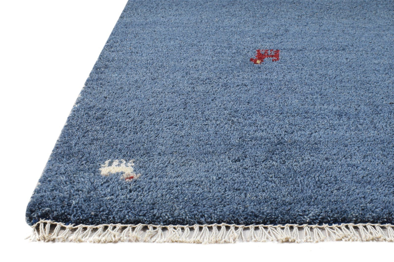 Wool Blue Rug 2' X 3' Southwestern Hand Knotted American Tribal Small Carpet   7865062097045