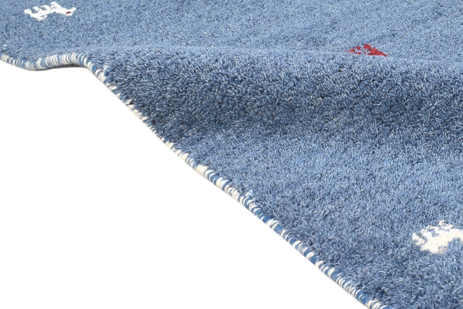 Wool Blue Rug 2' X 3' Southwestern Hand Knotted American Tribal Small Carpet   7865062097045