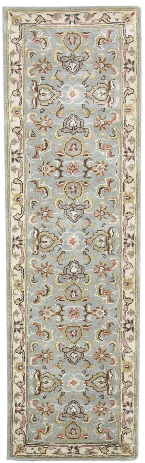 Wool Blue Rug 2' X 8' Persian Hand Tufted Oushak Oriental Small Runner   7864850186389