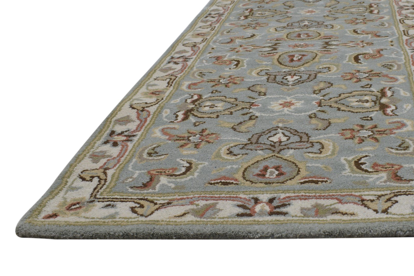 Wool Blue Rug 2' X 8' Persian Hand Tufted Oushak Oriental Small Runner   7864850186389