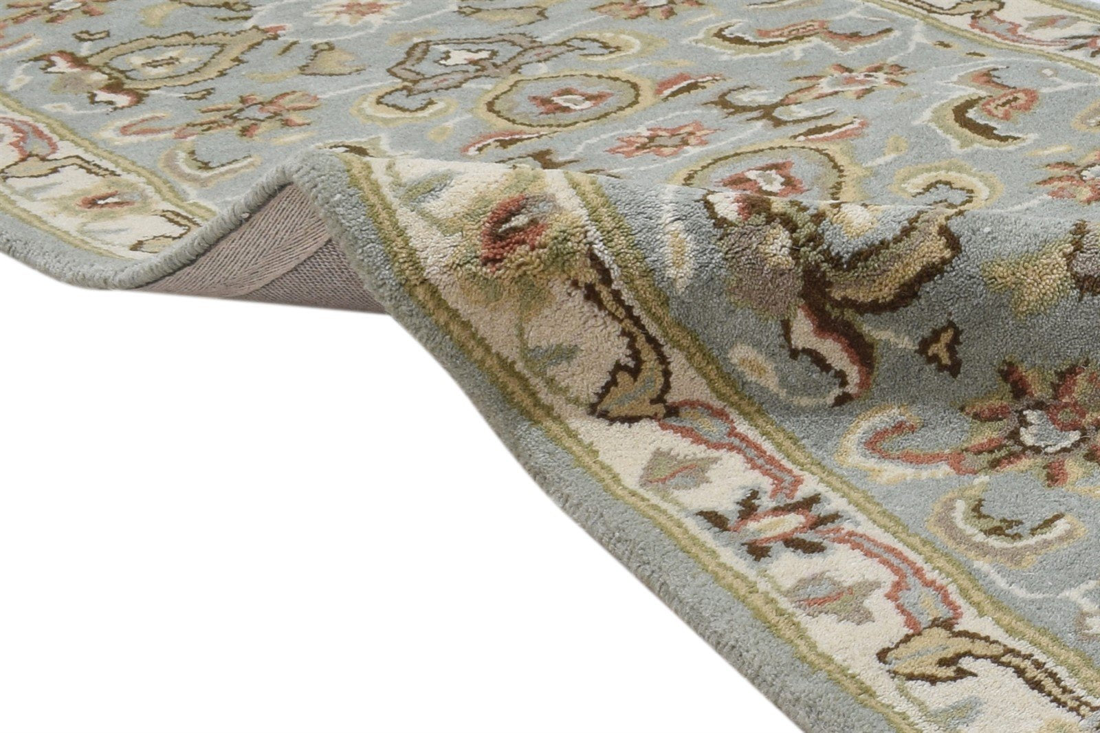 Wool Blue Rug 2' X 8' Persian Hand Tufted Oushak Oriental Small Runner   7864850186389