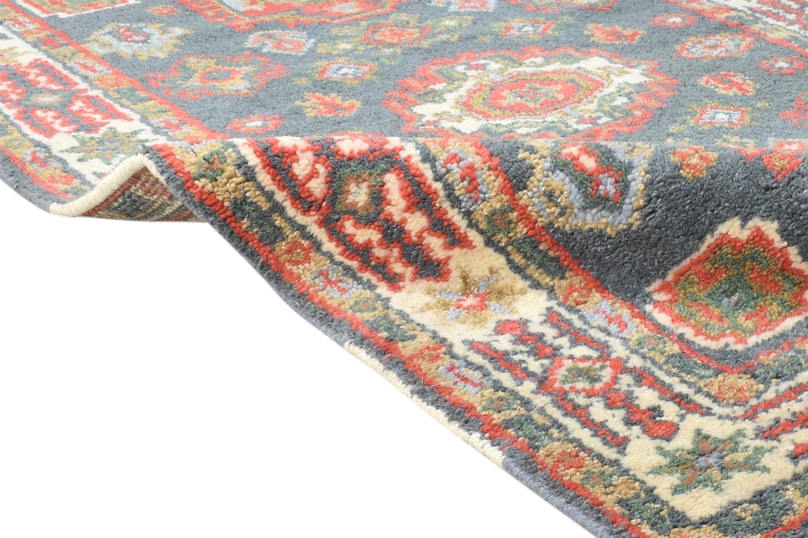 Wool Blue Rug 3' X 5' Persian Hand Knotted Kazak Oriental Room Size Carpet   7865142182037