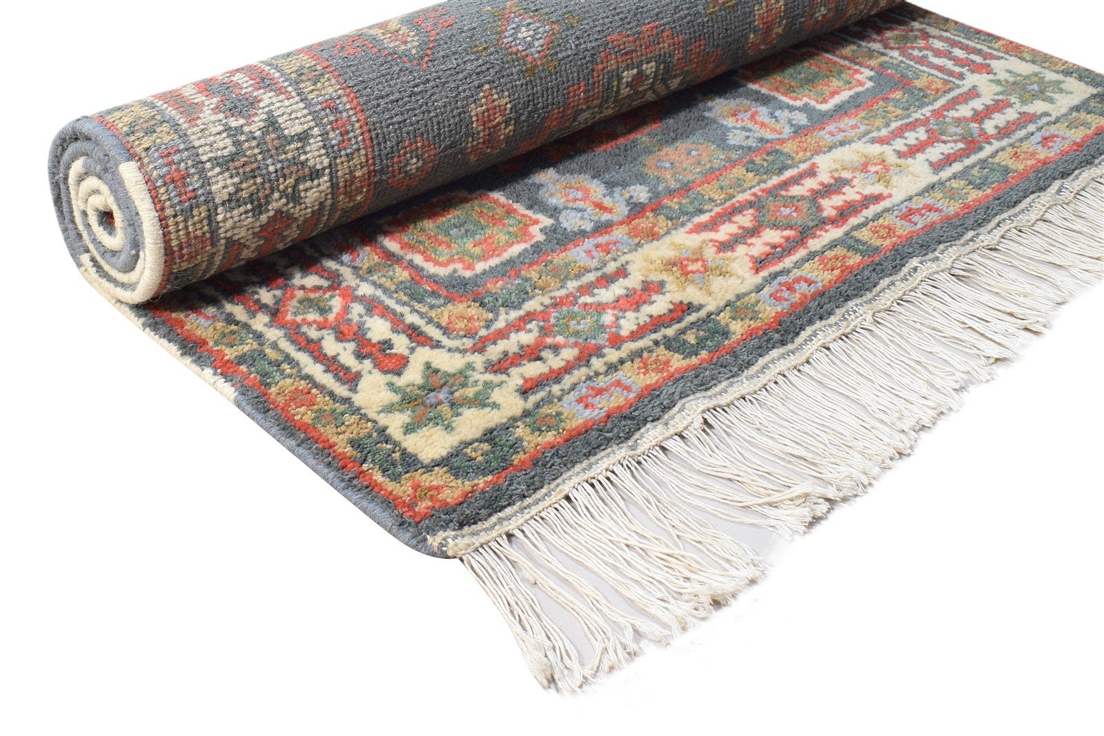 Wool Blue Rug 3' X 5' Persian Hand Knotted Kazak Oriental Room Size Carpet   7865142182037