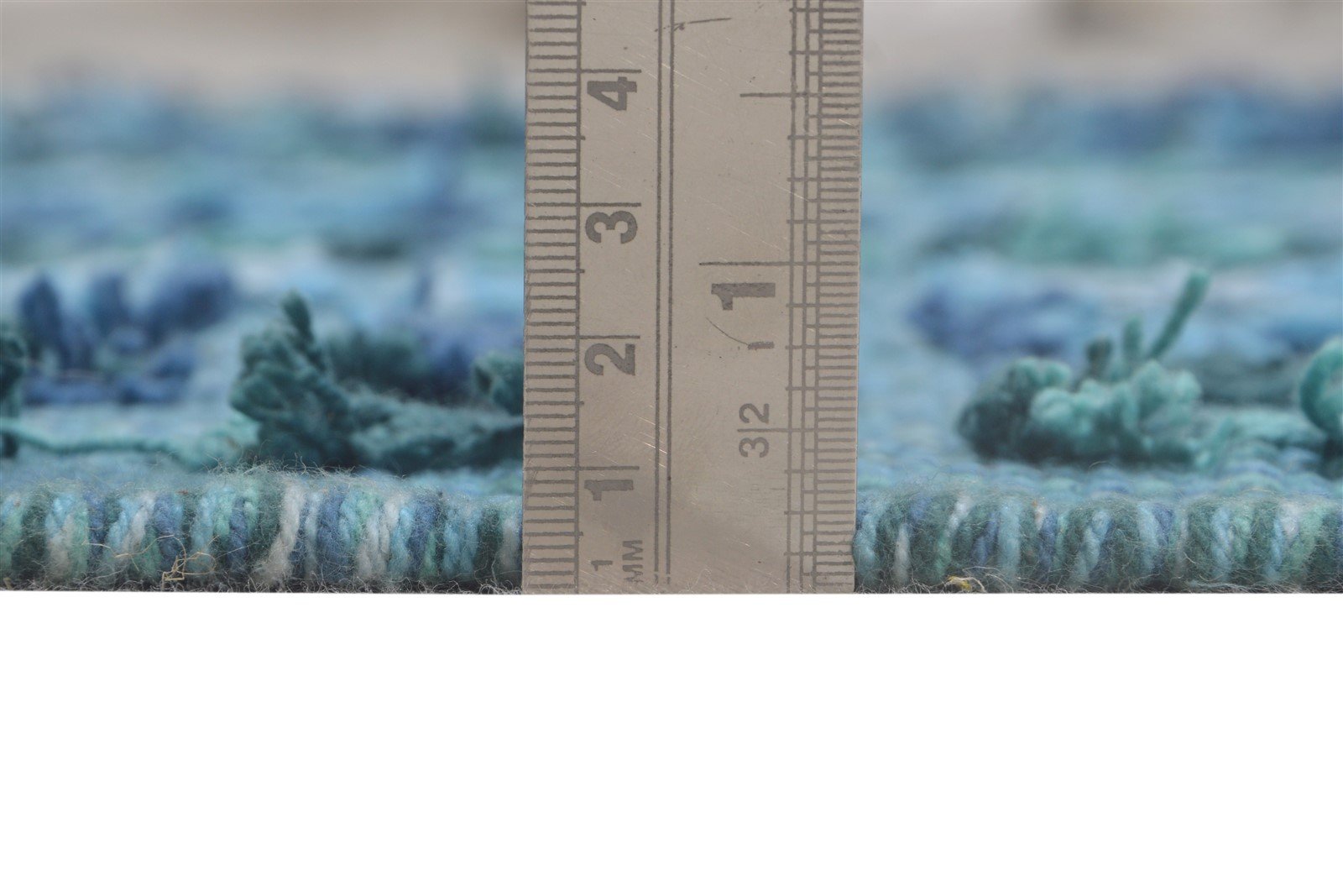 Wool Blue Rug 5' X 7' Modern Dhurrie American Abstract Room Size Carpet   7865163808917