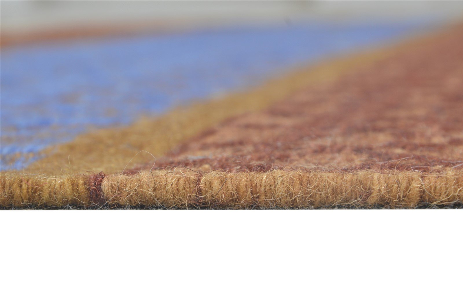 Wool Blue Rug 5' X 8' Modern Dhurrie Scandinavian Striped Room Size Carpet   7865036767381